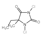 1,3-二氯-5-甲基-5-乙基海因结构式