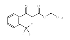 (2-三氟甲基苯甲酰基)乙酸乙酯结构式