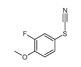 (3-fluoro-4-methoxyphenyl) thiocyanate Structure