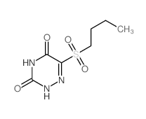 1,2,4-Triazine-3,5(2H,4H)-dione,6-(butylsulfonyl)- Structure