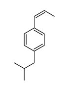 1-(2-methylpropyl)-4-prop-1-enylbenzene结构式
