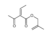 2-methylprop-2-enyl 2-acetylbut-2-enoate Structure