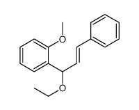 1-(1-ethoxy-3-phenylprop-2-enyl)-2-methoxybenzene结构式
