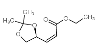 (z)-ethyl-4,5-o-isopropylidene-(s)-4,5-dihydroxy-2-pentenoate Structure