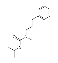 S-propan-2-yl N-methyl-N-(3-phenylpropyl)carbamothioate结构式