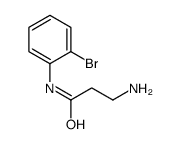 3-氨基-n-(2-溴苯基)丙酰胺结构式