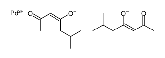 (Z)-6-methyl-2-oxohept-3-en-4-olate,palladium(2+)结构式