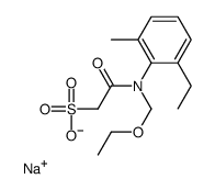 sodium,2-[N-(ethoxymethyl)-2-ethyl-6-methylanilino]-2-oxoethanesulfonate Structure