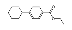 4-cyclohexyl-benzoic acid ethyl ester结构式