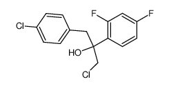 1-chloro-2-(2,4-difluorophenyl)-3-(4-chlorophenyl)propan-2-ol结构式