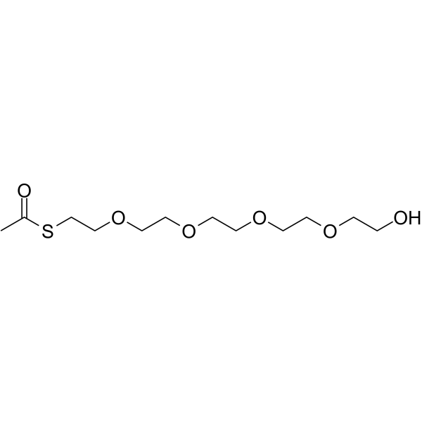 S-acetyl-PEG5-alcohol结构式