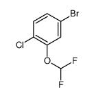 4-溴-1-氯-2-(二氟甲氧基)苯结构式