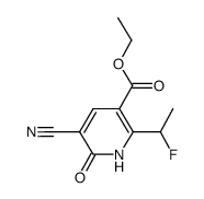 ethyl 5-cyano-2-(1-fluoroethyl)-6-oxo-1,6-dihydropyridine-3-carboxylate Structure