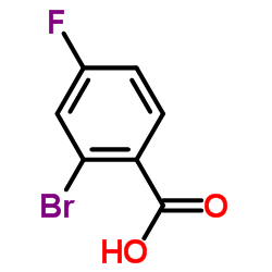 2-Bromo-4-fluorobenzoic acid Structure