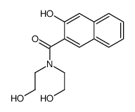 3-hydroxy-N,N-bis(2-hydroxyethyl)naphthalene-2-carboxamide结构式
