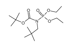tert-butyl (diethoxyphosphoryl)(neopentyl)carbamate结构式