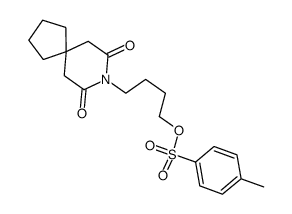 N-<4-(tosyloxy)butyl>-3,3-tetramethyleneglutarimide结构式