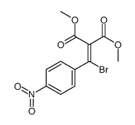 dimethyl 2-[bromo-(4-nitrophenyl)methylidene]propanedioate Structure