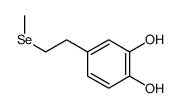 4-(2-methylselanylethyl)benzene-1,2-diol结构式