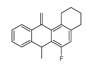 6-fluoro-7-methyl-12-methylidene-2,3,4,7-tetrahydro-1H-benzo[a]anthracene结构式