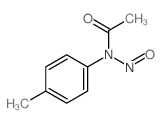 N-(4-methylphenyl)-N-nitroso-acetamide Structure