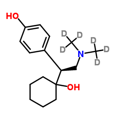 (S)-(+)-O-Desmethyl Venlafaxine D6结构式