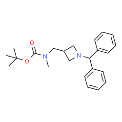 tert-butyl ((1-benzhydrylazetidin-3-yl)methyl)(methyl)carbamate Structure