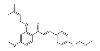 4'-methoxy-4-methoxymethoxy-2'-prenyloxychalcone结构式