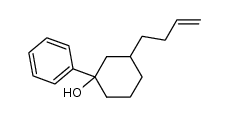 3-(but-3-en-1-yl)-1-phenylcyclohexanol结构式