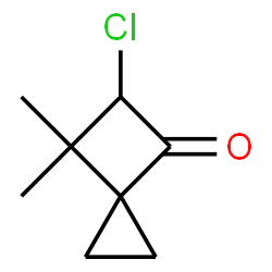 Spiro[2.3]hexan-4-one,5-chloro-6,6-dimethyl- Structure