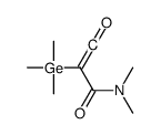 N,N-dimethyl-3-oxo-2-trimethylgermylprop-2-enamide Structure