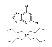 2,6-dichloropurine tetrabutylammonium salt Structure