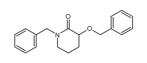 1-benzyl-3-benzyloxy-2-piperidone结构式