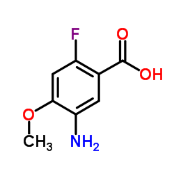 5-Amino-2-fluoro-4-methoxybenzoic acid Structure