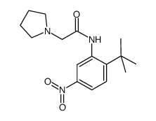 N-(2-tert-butyl-5-nitro-phenyl)-2-pyrrolidin-1-yl-acetamide Structure