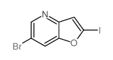 6-溴-2-碘呋喃并[3,2-b]吡啶结构式