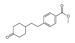 methyl 4-[2-(4-oxocyclohexyl)ethyl]benzoate Structure