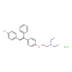 Deschloro-4'-chloro CloMiphene Hydrochloride Structure