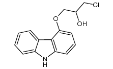 1-(9H-carbazol-4-yloxy)-3-chloropropan-2-ol结构式