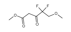 methyl 4,4-difluoro-5-methoxy-3-oxopentanoate结构式