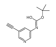 tert-Butyl (5-ethynylpyridin-3-yl)carbamate Structure