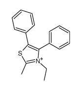 3-ethyl-2-methyl-4,5-diphenyl-1,3-thiazol-3-ium结构式