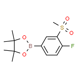4-Fluoro-3-(methylsulfonyl)phenylboronic acid pinacol ester structure