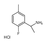 (S)-1-(2-Fluoro-5-Methylphenyl)ethanamine hydrochloride Structure
