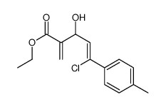 ethyl (Z)-5-chloro-3-hydroxy-2-methylidene-5-(4-methylphenyl)pent-4-enoate结构式