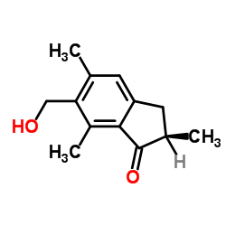 (2R)-6-(Hydroxymethyl)-2,5,7-trimethyl-1-indanone Structure
