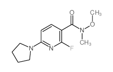 2-Fluoro-N-methoxy-N-methyl-6-(pyrrolidin-1-yl)-nicotinamide picture