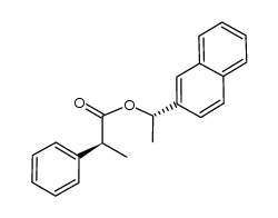 (S)-(S)-1-(naphthalen-2-yl)ethyl 2-phenylpropanoate结构式