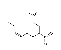 (Z)-4-nitro-dec-7-enoic acid methylester Structure