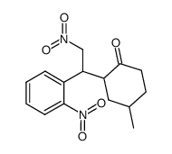4-methyl-2-(2-nitro-1-(2-nitrophenyl)ethyl)cyclohexan-1-one结构式